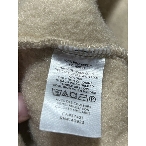 Loft Sherpa Hoodie Beige, Large Long Sleeve Soft Cozy‎ - Picture 5 of 5